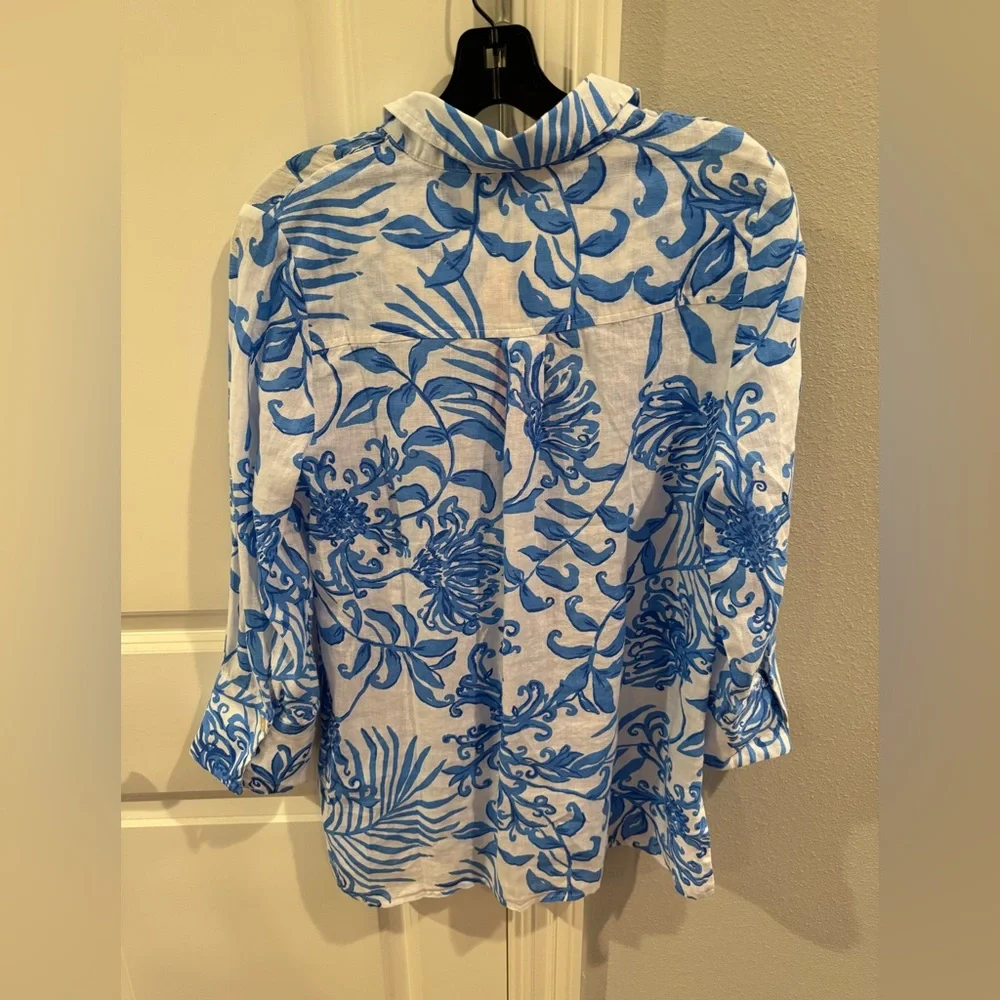 NWT Lilly Pulitzer Linen Top Sz Small - Picture 14 of 15